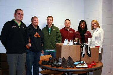 Student group collecting shoes for ‘Soles4Souls’