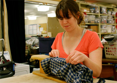 Caitlin Entwistle, costume shop manager