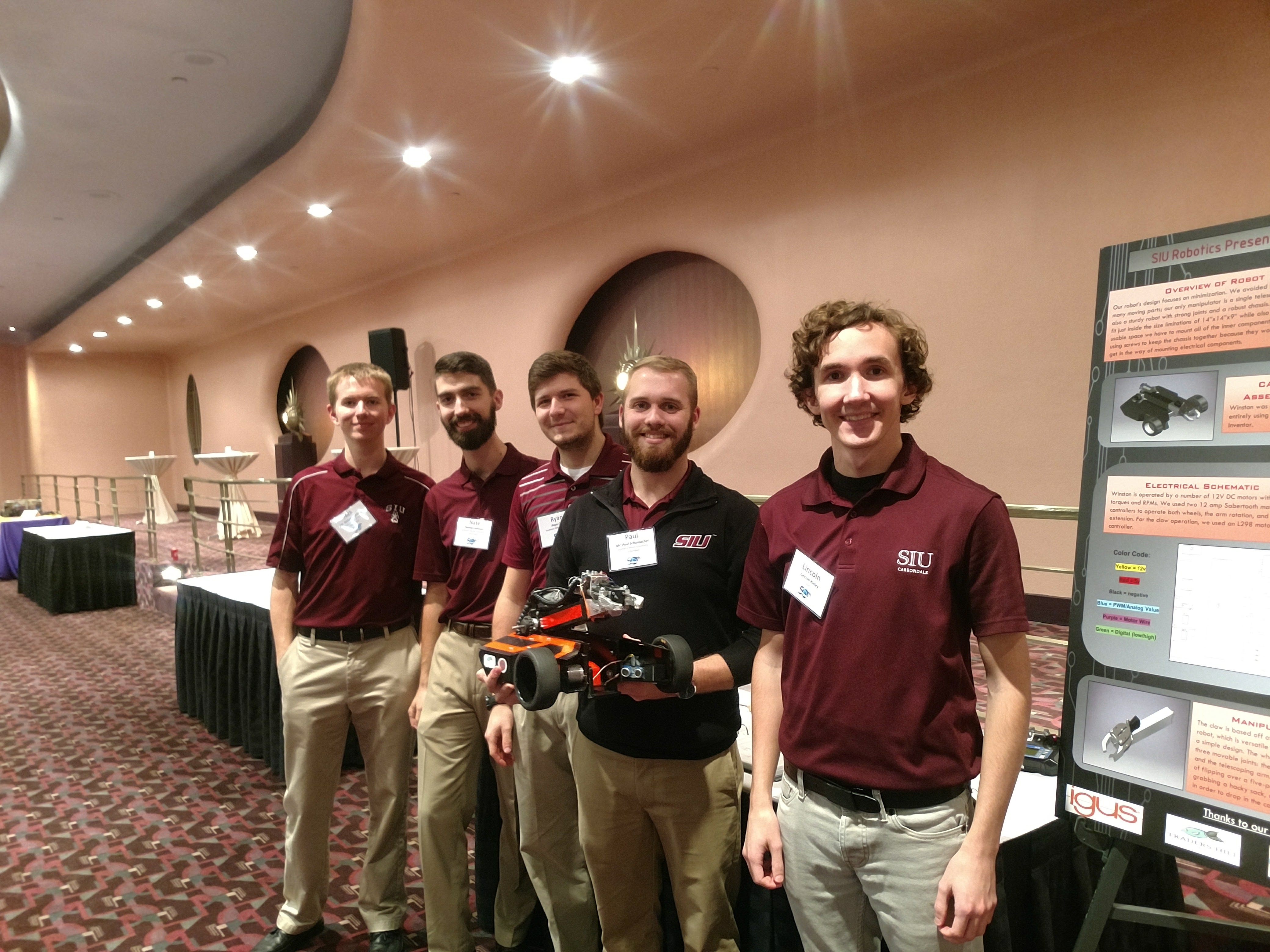 The robotics team at Southern Illinois University Carbondale