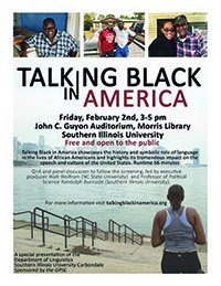 Talking Black in America flier
