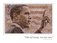 Spotlight shining on alumna, her Obama mosaic