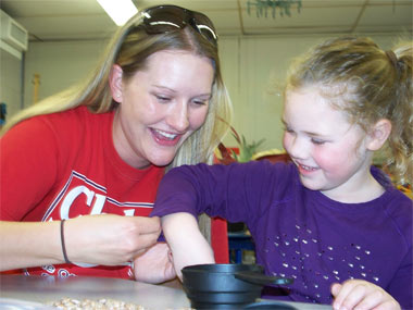 Makensie Rhodes and her mother, Amber Rhodes