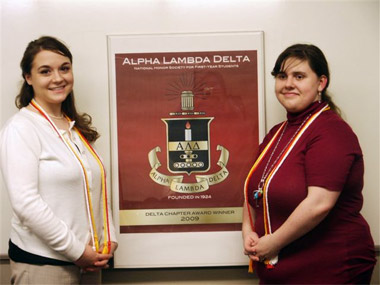 Alpha Lambda Delta award recipients