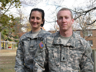 Cadets Daniel Gray and Christina Spakousky