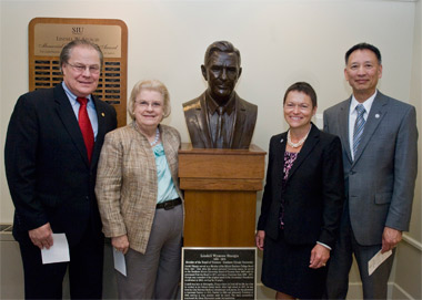 Unveiling of a bust of Lindell W. Sturgis, in Anthony Hall