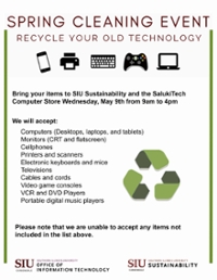 Spring Cleaning Event flier