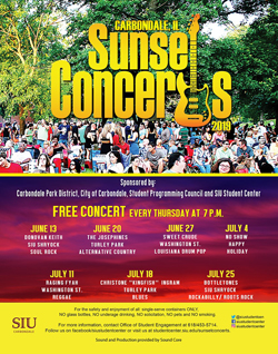 sunset concert poster