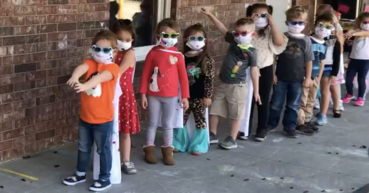 COVID preschool superheroes