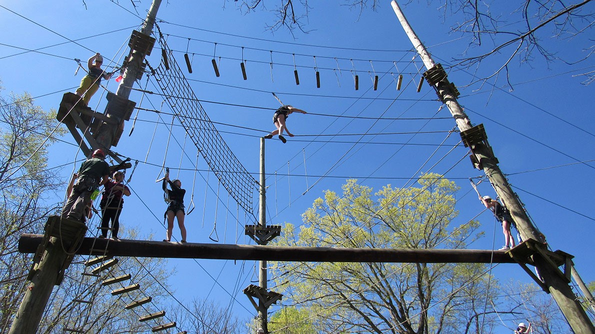 base camp at SIU Touch of Nature