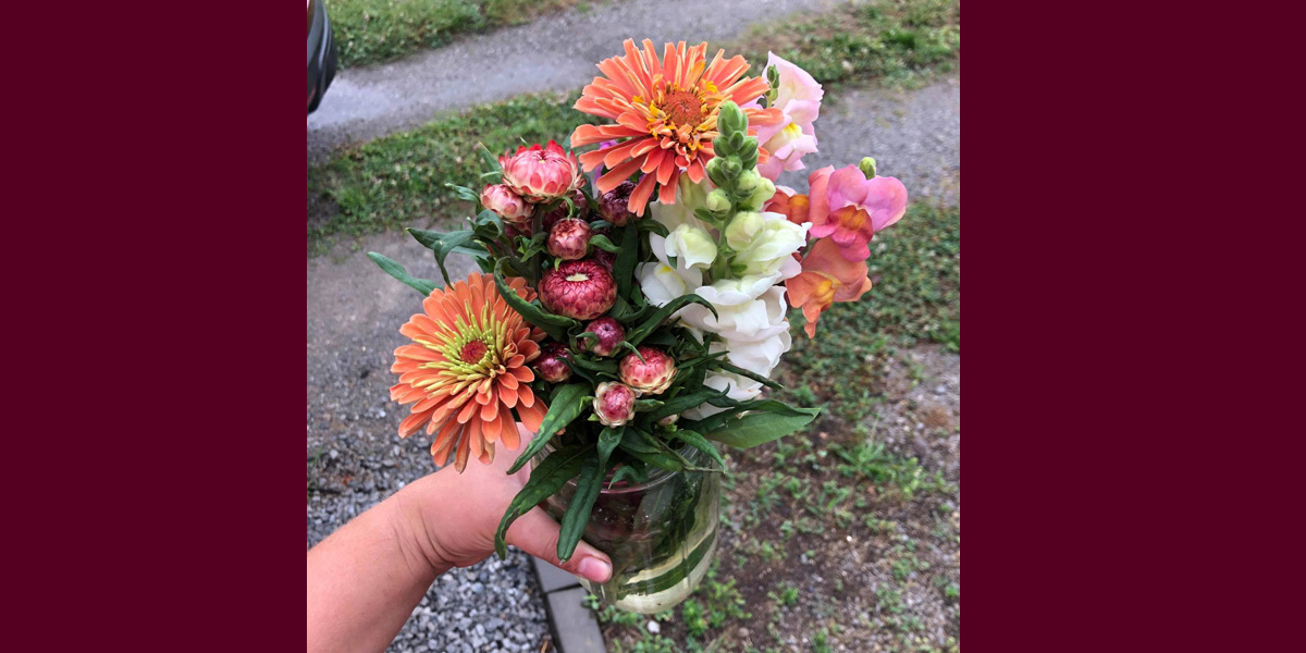 flowers in a vase