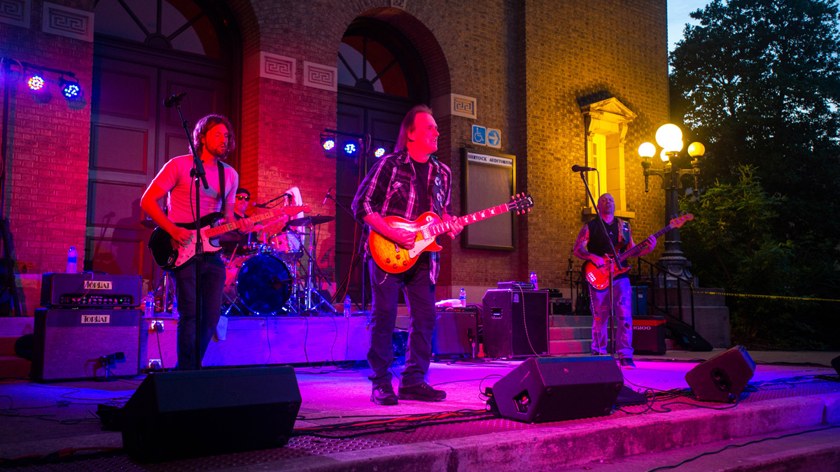 Sunset concert on the steps of Shryock Auditorium