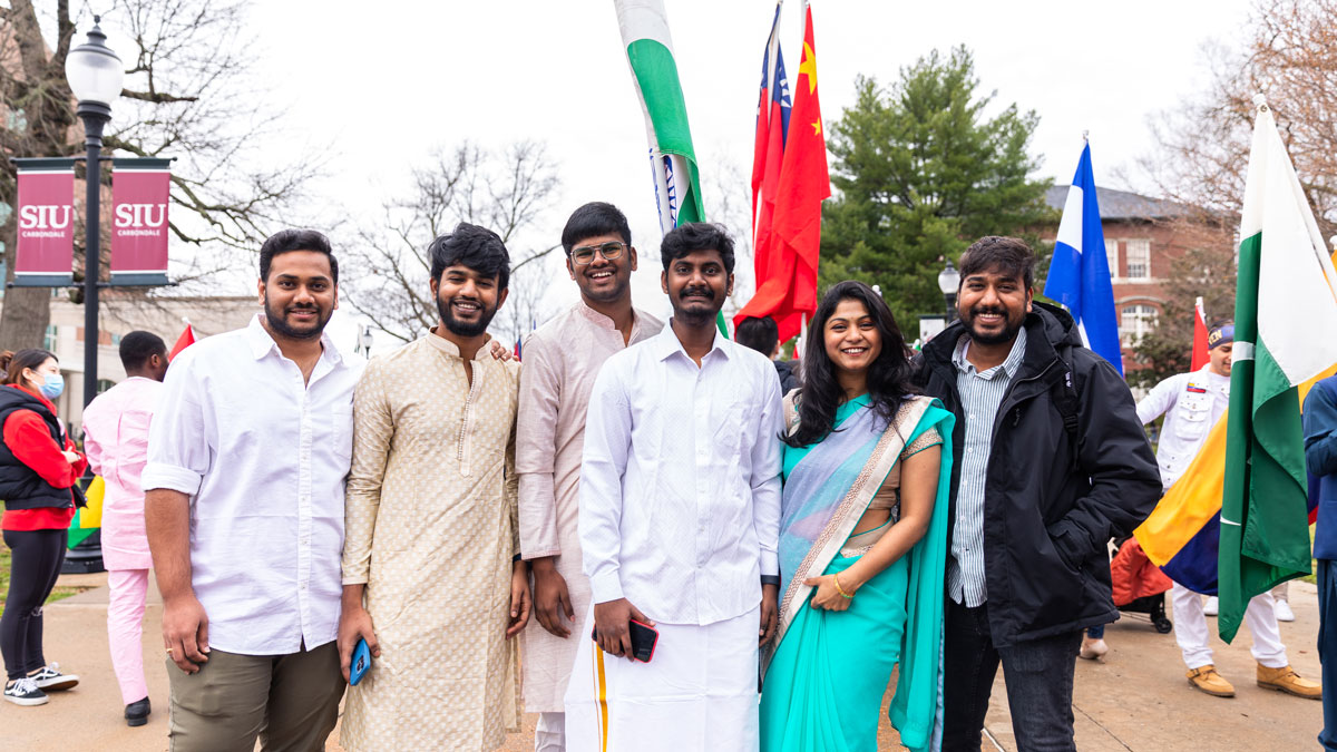 Students representing their culture on campus