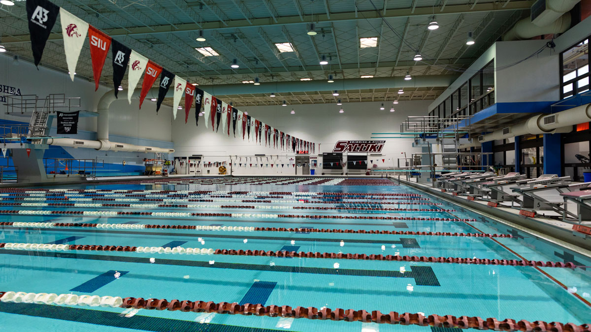 The pool at the SIU Rec Center