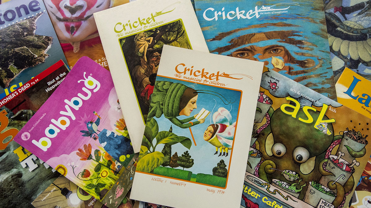Image of copies of Cricket Magazine