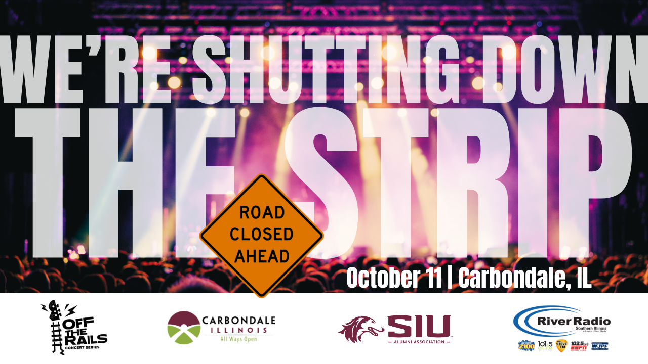 Concert banner image that says We're Shutting Down the Strip