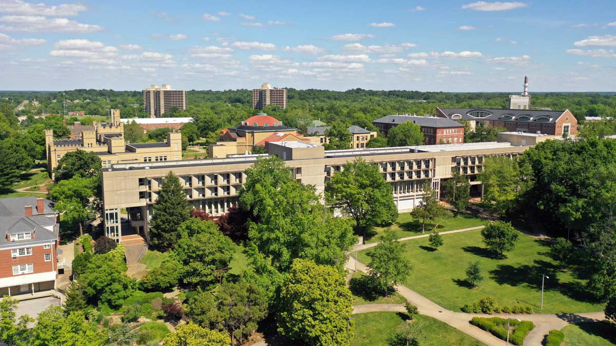 Aerial image of SIU Carbondale