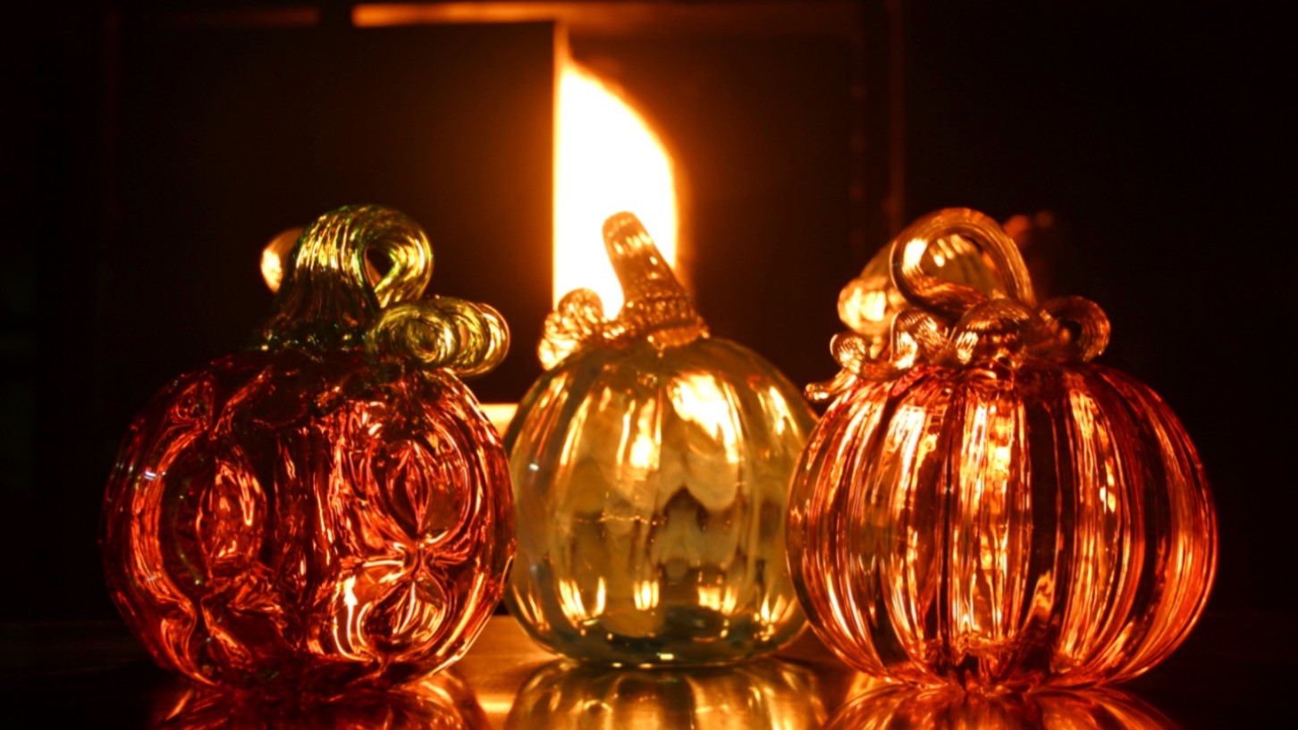 Glass pumpkins