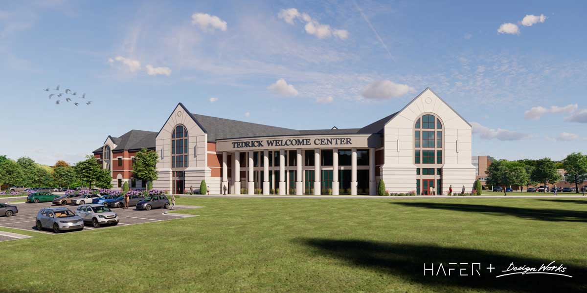 Image of the future Tedrick Welcome Center at SIU Carbondale