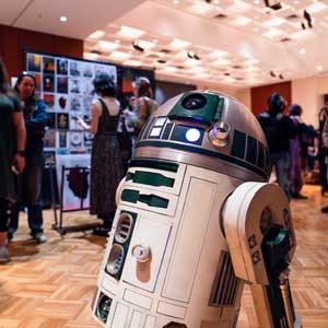 A robot featured at Saluki Comic Con.