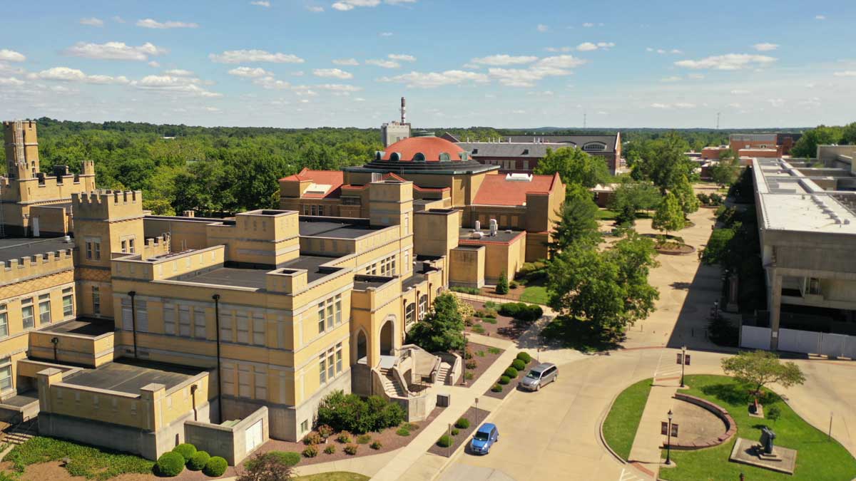 Aerial view of SIU Carbondale