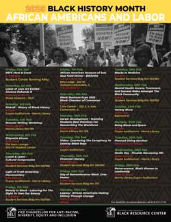 Black History Month flier