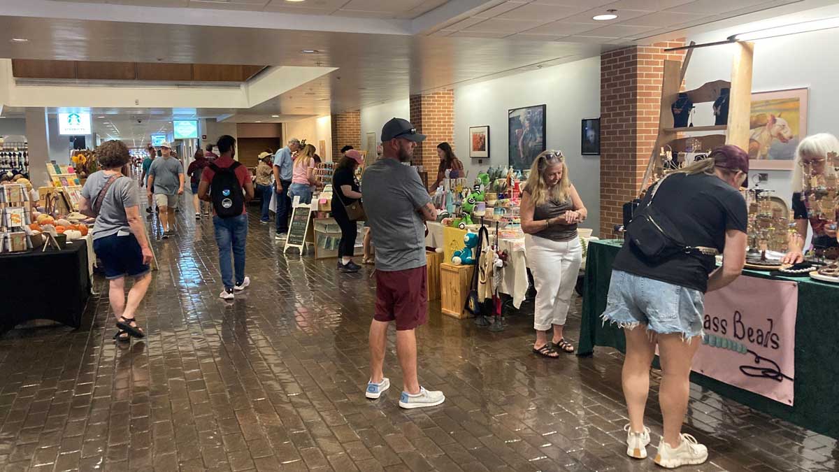 Craft sale in the SIU Student Center