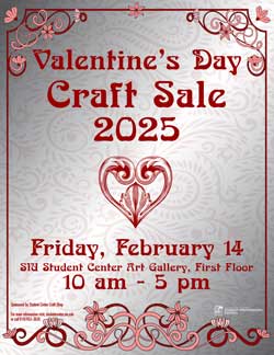 Valentine's Craft Sale flier