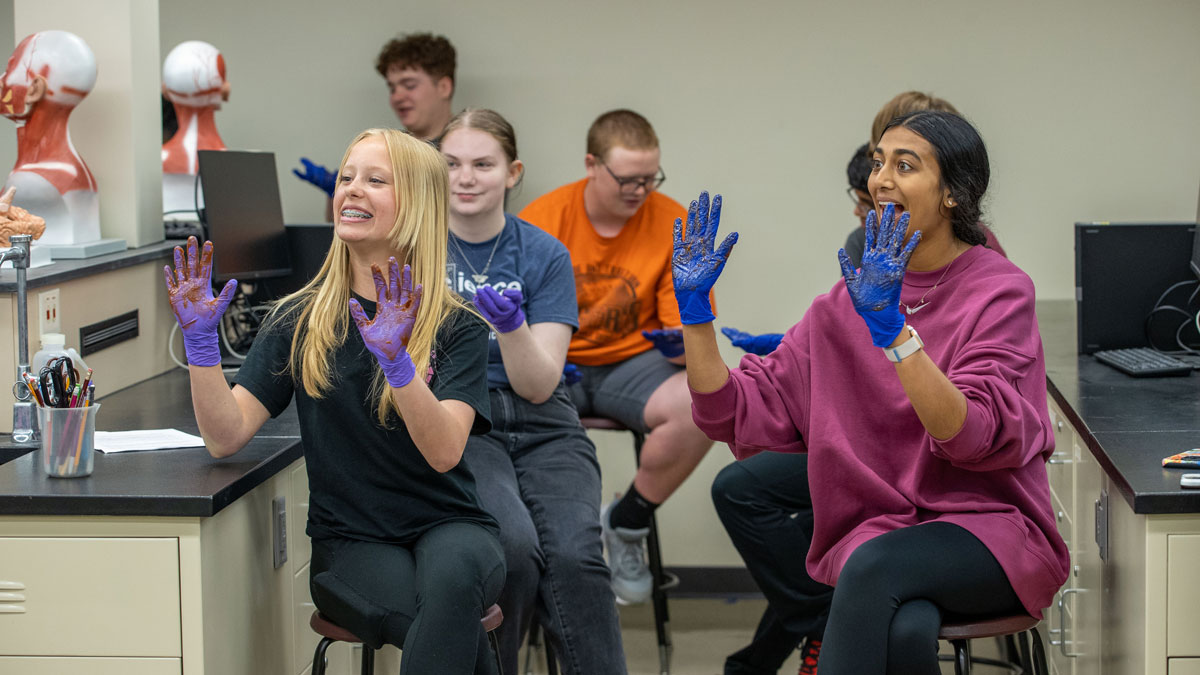 Young people participating in Pathways to Saluki Medicine camp.