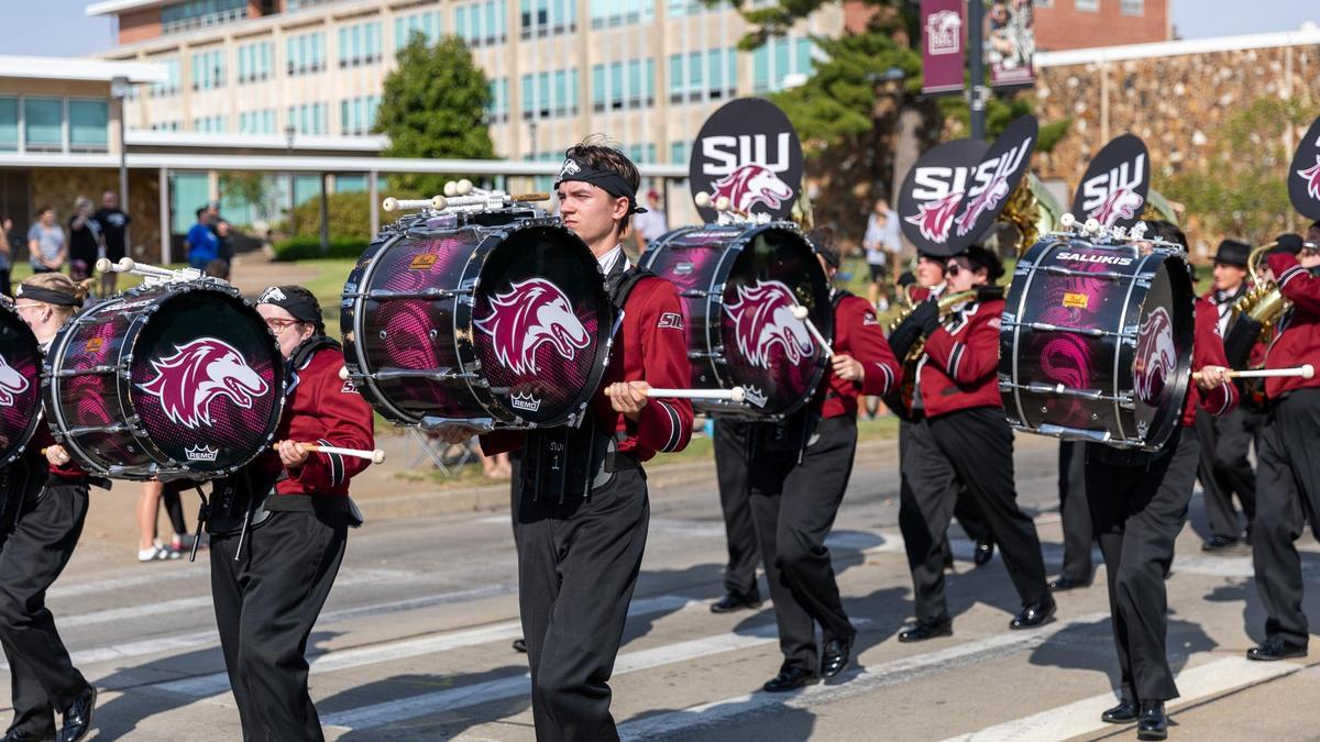 The Marching Salukis.