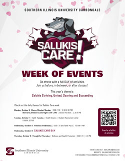 Flier for Salukis Care Week