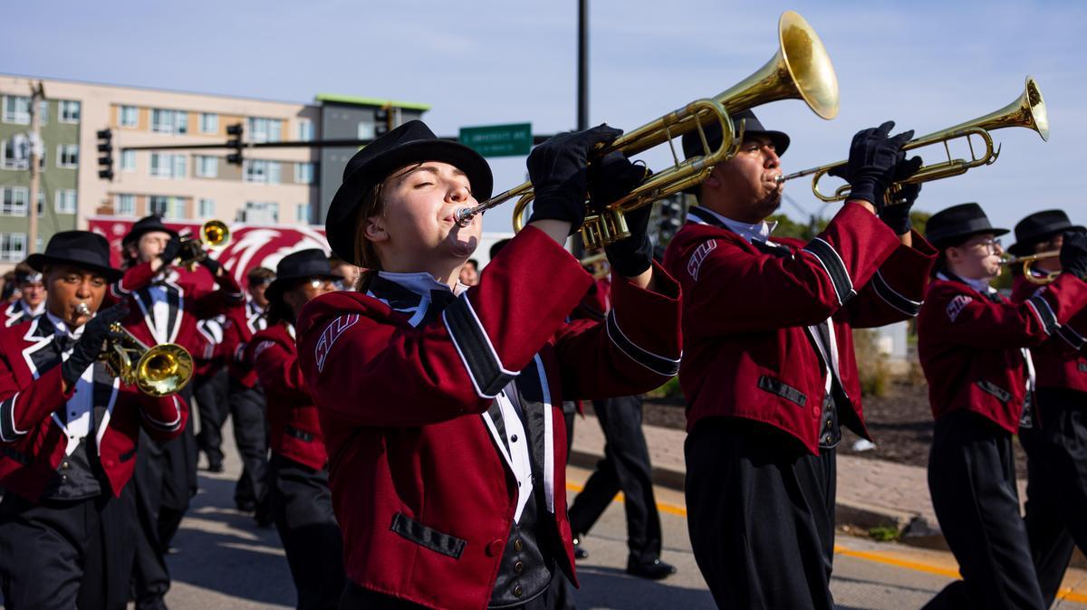 The Marching Salukis.