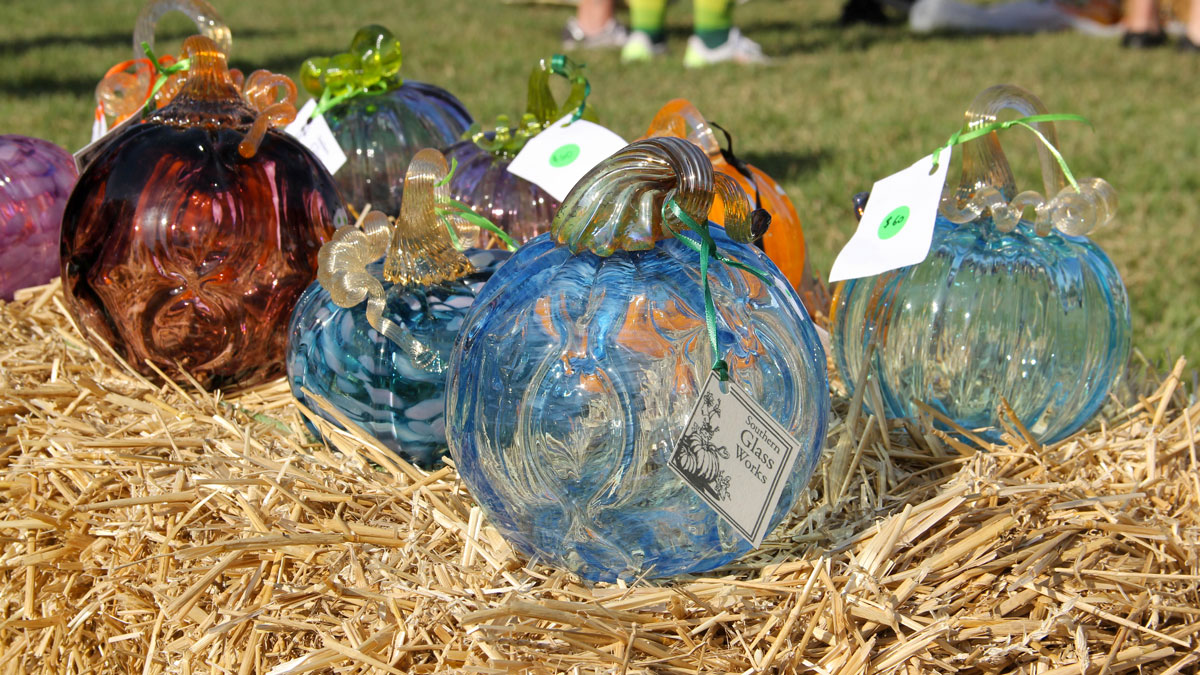 Glass pumpkins