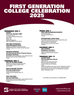 First Gen Celebration flier