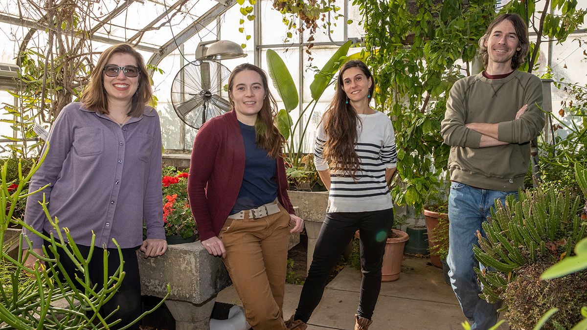 Four tenure-track faculty in the School of Biological Sciences