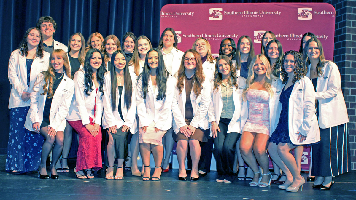 Group photo of the SIU dental hygiene program class of 2026.