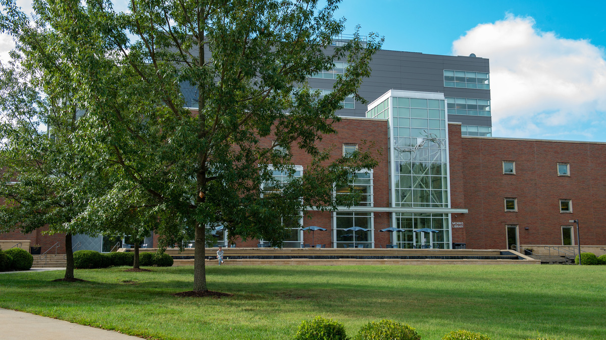 Morris Library.