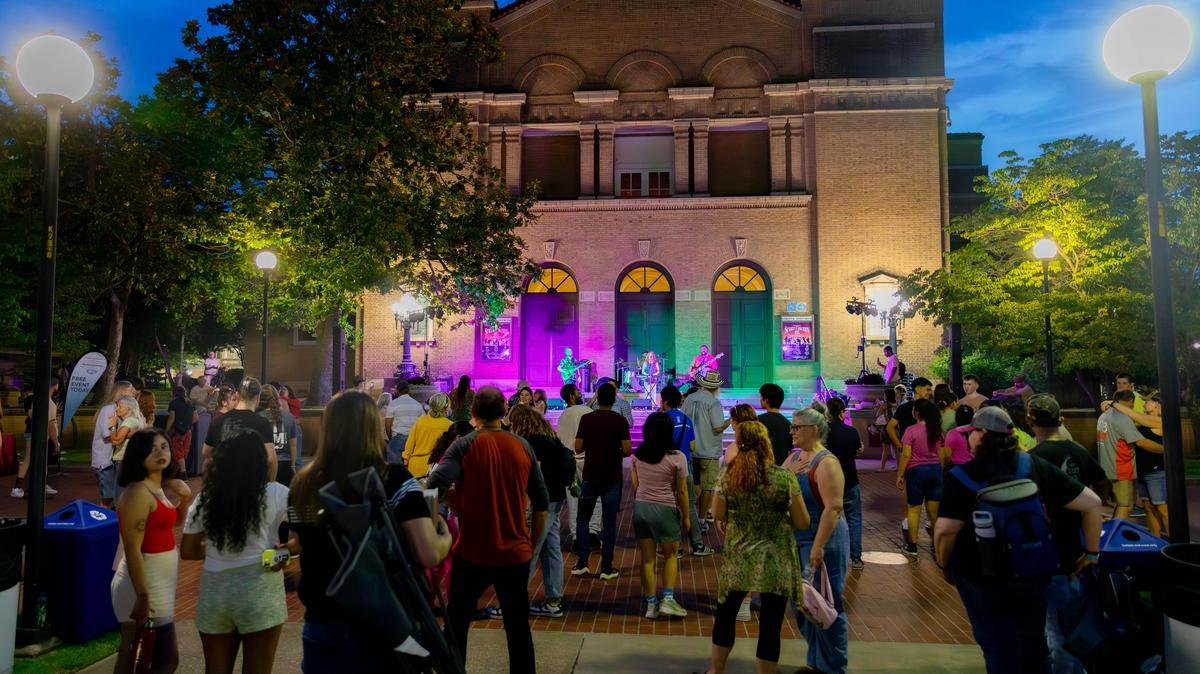 The community enjoys attending a Sunset Concert on the SIU Carbondale campus.
