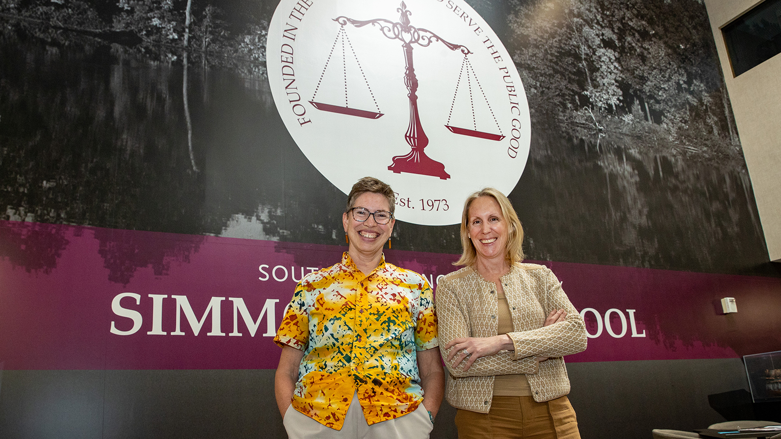 Sheila Simon and Dean Hannah Brenner Johnson.