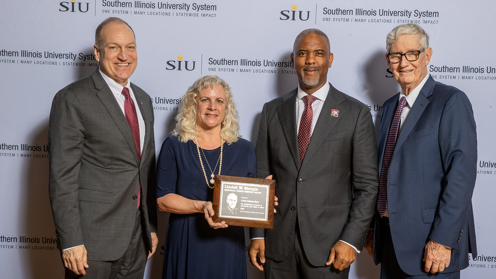 Cindy Buys being honored with the 2026 Lindell W. Sturgis Memorial Public Service Award.