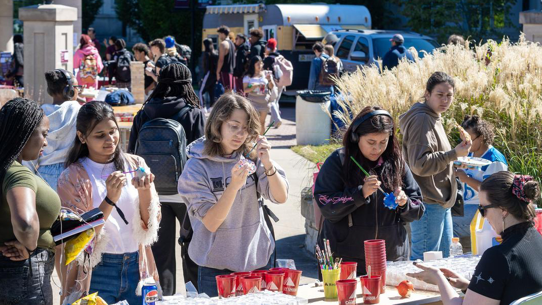 Students at SIU Carbondale enjoy various activities during Salukis Care Week.