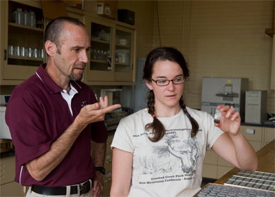 Professor Scott Ishman and Stephanie Jarvis